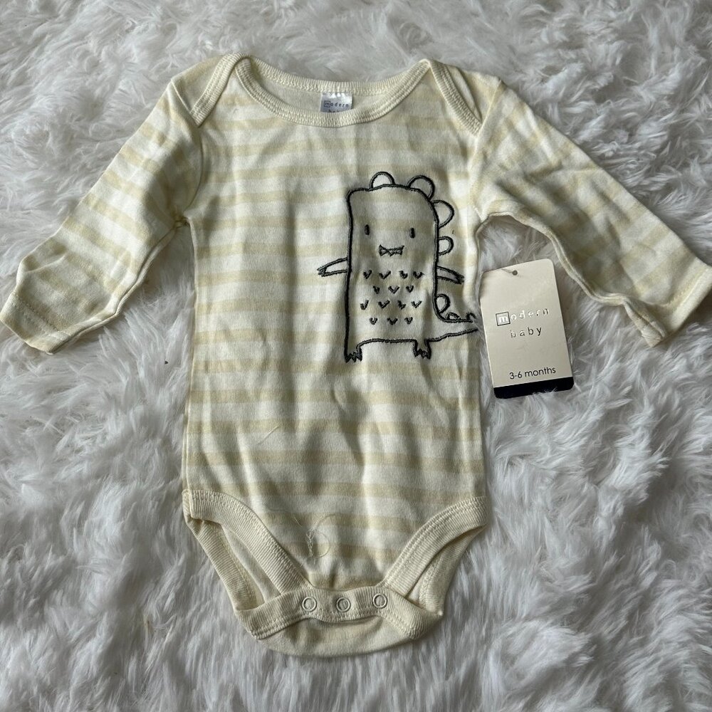 MODERN baby MOMENTS BABY BOYS WITH A DINOSAUR THEME 3-6 MONTHS NEW W/ TAGS